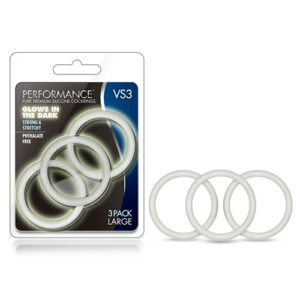 Pure Premium Silicone Cock Rings Large White